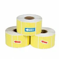 Yellow Direct roll labels - L2020017