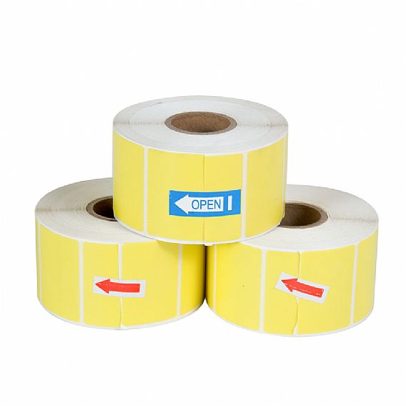 Yellow Direct roll labels