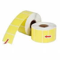 Yellow Direct roll labels - L2020017