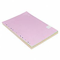 200 ورقة مربعة مسطرة خط ورقة فضفاضة أوراق دفتر الملاحظات مع صفحات ملونة - LL01