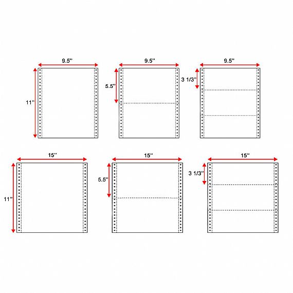 PAPIER DE LISTE INFORMATIQUE