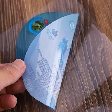 What is a glass card sticker?