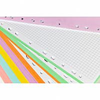 200 Sheets square Ruled Line Loose Leaf Notebook Paper with colorful pages - LL01