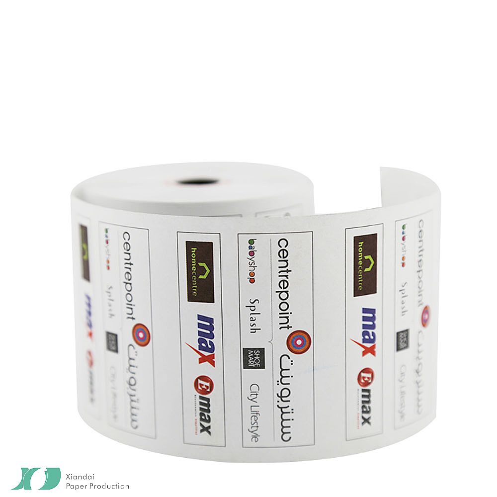 Papier thermique recyclable 50 rouleaux 80x80x12 - Tickets caisse