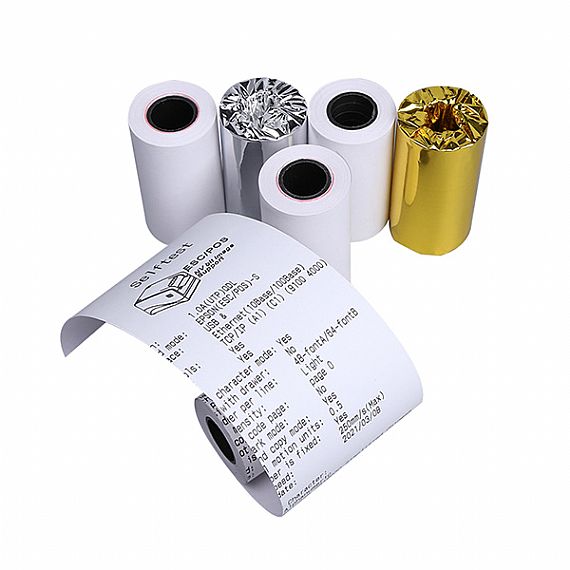 Rouleaux de papier thermique 57 mm x 30 mm