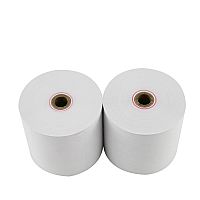 3 1/8" thermal paper rolls with black plastic core - T0008002