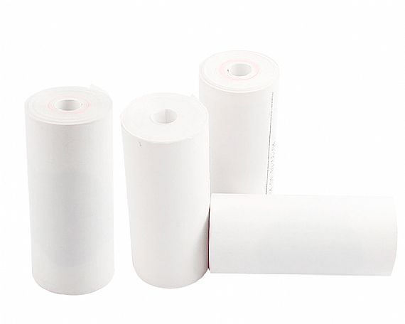 Coreless register paper roll BPA free